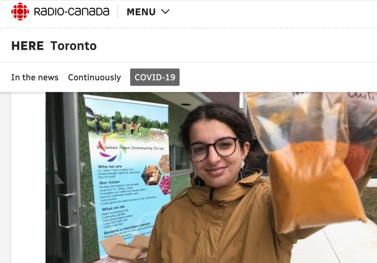 CBC Radio – Addressing food insecurity in Toronto’s racialized neighborhoods