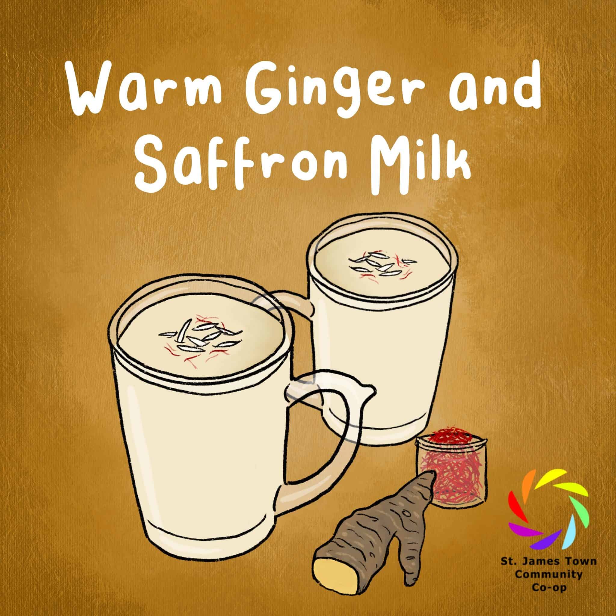 Recipe: Warm Saffron & Ginger Milk